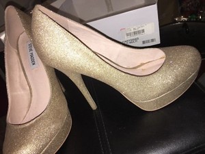 stiletto sparkle glitter platform heels caryssa sz10 madden steve