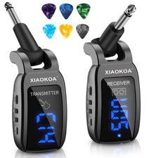Wireless Guitar System UHF Wireless Guitar Transmitter Receiver 164Feet Range w