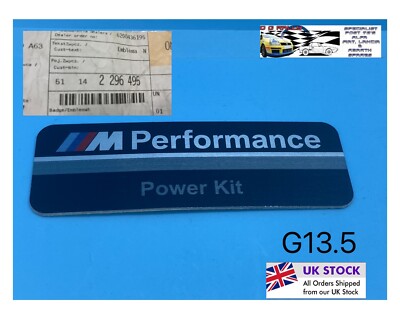 NEW GENUINE BMW 1 2 3 4 5 X3 X5 M PERFORMANCE POWER KIT BADGE 