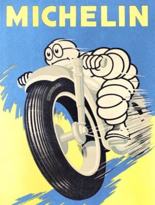 1959 Michelin Motorcycle Tires NEW METAL SIGN: 9x12'' Ships Free