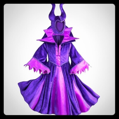 NEW Disney store Maleficent Costume for Kids Sleeping Beauty 7/8