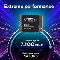 Crucial P310 1TB 2TB SSD M.2 2230 PCIe Gen4 NVMe Internal Solid State Drive