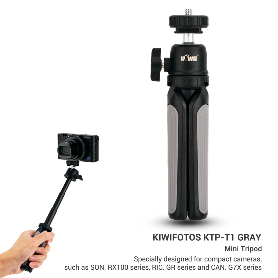 Adjustable Mini Grip Holder Tripod for Canon PowerShot SX740 HS Leica D-LUX 8 7 - Image 3 of 4