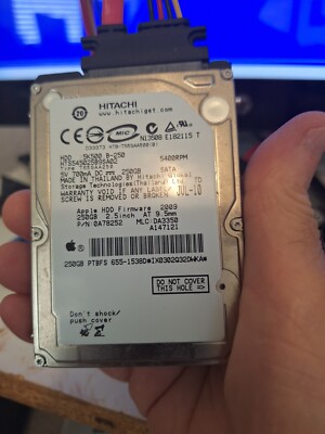 APPLE Hitachi HTS545025B9SA02 250GB 2.5'' Internal 5400 RPM Hard Drive (OA78252)