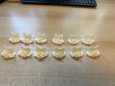 12 Coalport Antique Bone China Dinner Place Card Holders White