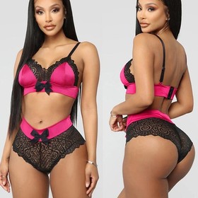 Women Sexy-Lingerie Nightwear Underwear Sleepwear Set Babydoll G-string Lace Bra