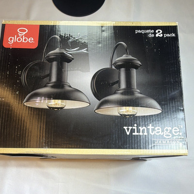 Globe Jameson Vintage Outdoor Wall Mount Light 2-Pack Oil-Rubbed Bronze