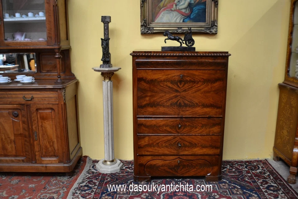 Antico secretaire stile Biedermeier - Immagine 3 di 4