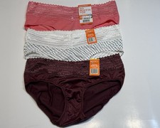 NWT 3 Warners No Pinching, No Problems Hipster Microfiber Panties 5609J Size M 6