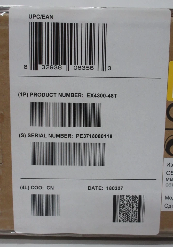 NEW Juniper Networks EX4300-48T 48x 1GbE RJ45 4x 40Gb QSFP+ Rack Mount 1U Switch - Image 4 of 4