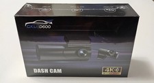 GKU D600 Dash Cam 4K Front 1080P Rear Camera Nightvision 64G SD Card