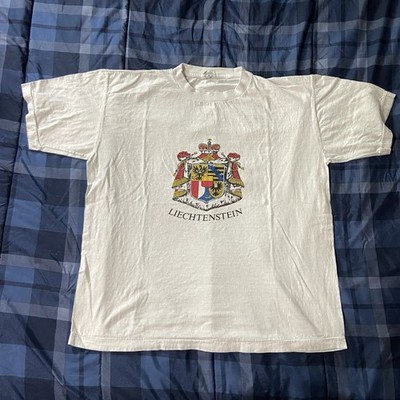 Steba Sportsline Swiss Design Single-Stitch Liechtenstein Crest Country Tee