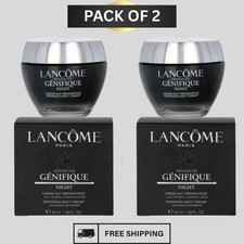 2 PACK LANCOME Paris Advanced GENIFIQUE Night Repairing Night Cream 1.69 Oz 50ml