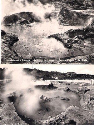 2 AK Pozzuoli e Lava/Magma des Solfatara Vulkans, s/w, ungelaufen