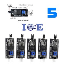5pcs Serial Interface Module IIC I2C for LCD Display 1602 2004 Arduino PCF8574T