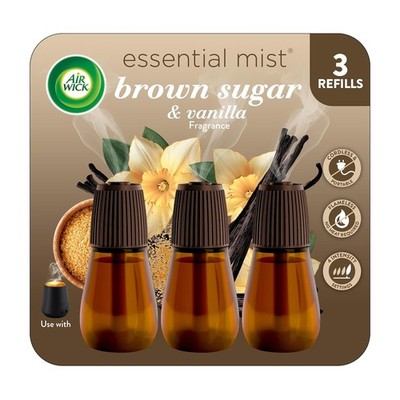 Air Wick Essential Oil Refill Brown Sugar Vanilla Scent Fall Aroma Essentia