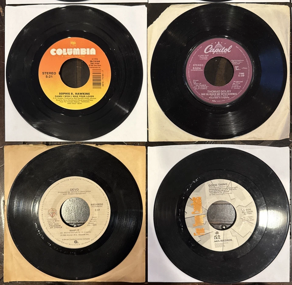 17 Lot VTG 45: Synth-Pop New Wave Soft Alt Pop Rock Ska Punk 80s & 90s Vinyl Set - Изображение 3 из 4