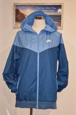 Nike Trainingsjacke Damen M Blau Sportjacke Leicht Windrunner Jacke Top Zustand