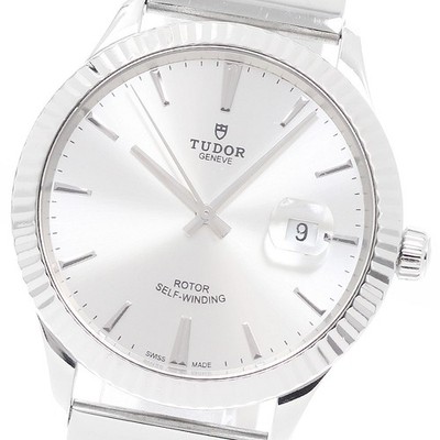 TUDOR Style 41mm 12710 Date Silver Dial Automatic Men's Watch_942577
