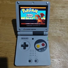 Nintendo Game Boy Advance SP Graphite AGS-101 Handheld System Console READ!!