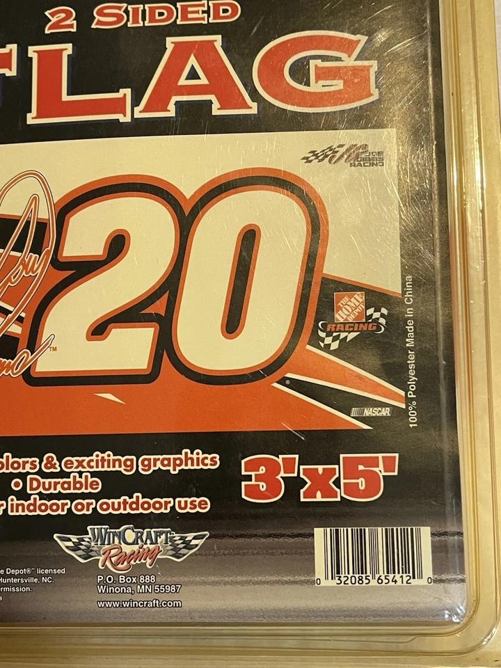 JOEY LOGANO #20 HOME DEPOT NASCAR 2 caras 3' x 5' bandera carreras de wincraft  Foto 3 de 4