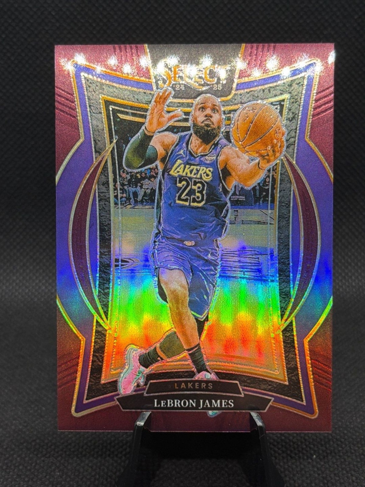 2024 Panini Select LeBron James Concourse Maroon Prizm /175 #54 Lakers