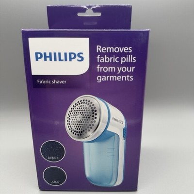 Philips GC026 Fabric Shaver Battery Operated Lint Remover Clothes Shaver - Blue