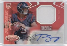 2014 Certified Freshman Fabric Mirror Signatures Red 45/249 Tom Savage Auto 9l4