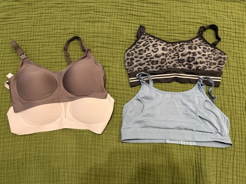 Lot of 4 nursing/pumping bras size large Momcozy, Avidlove