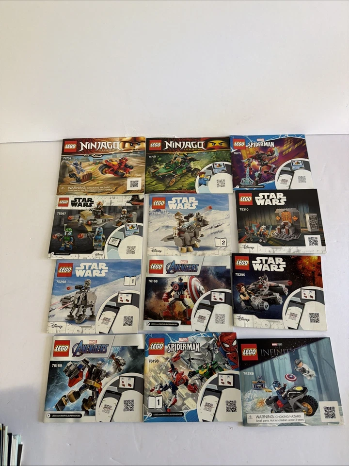 HUGE LOT OF 40 LEGO MANUALS MARVEL DC NINJAGO SPEED INSTRUCTIONS SET COLLECTION - Image 3 of 4