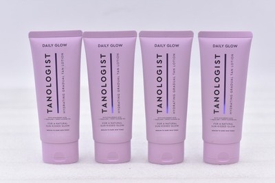 Lot of 4 Tanologist Daily Glow Tan Lotion - Medium/Dark Skin Tones 3.38oz