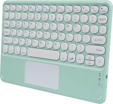 Wireless Keyboard with Touchpad, Ultra-Thin Rechargeable Bluetooth Green