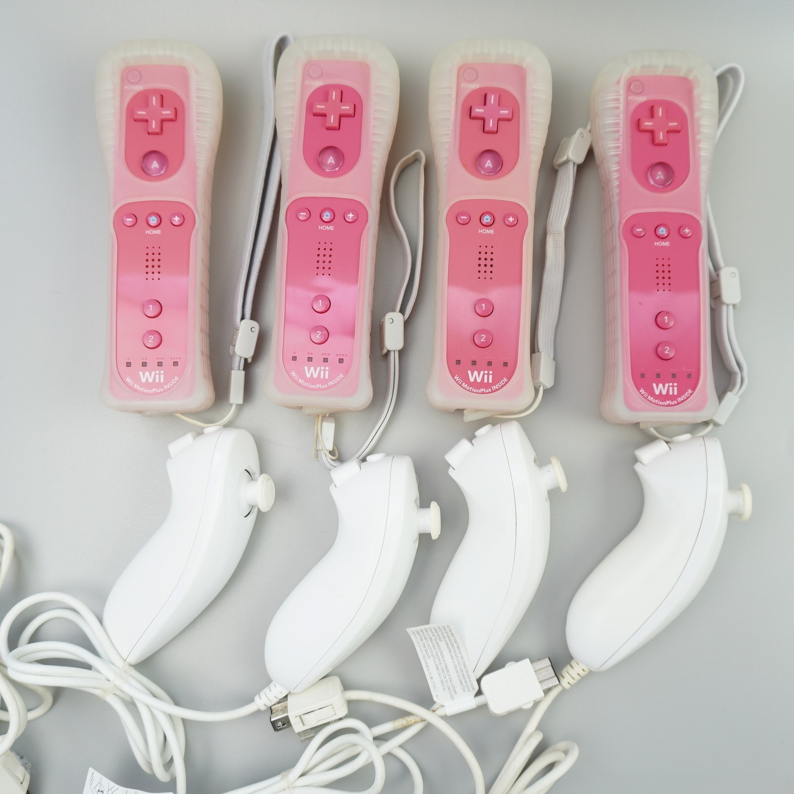 4 Pink Remote Plus + Nunchuck Strap Cover