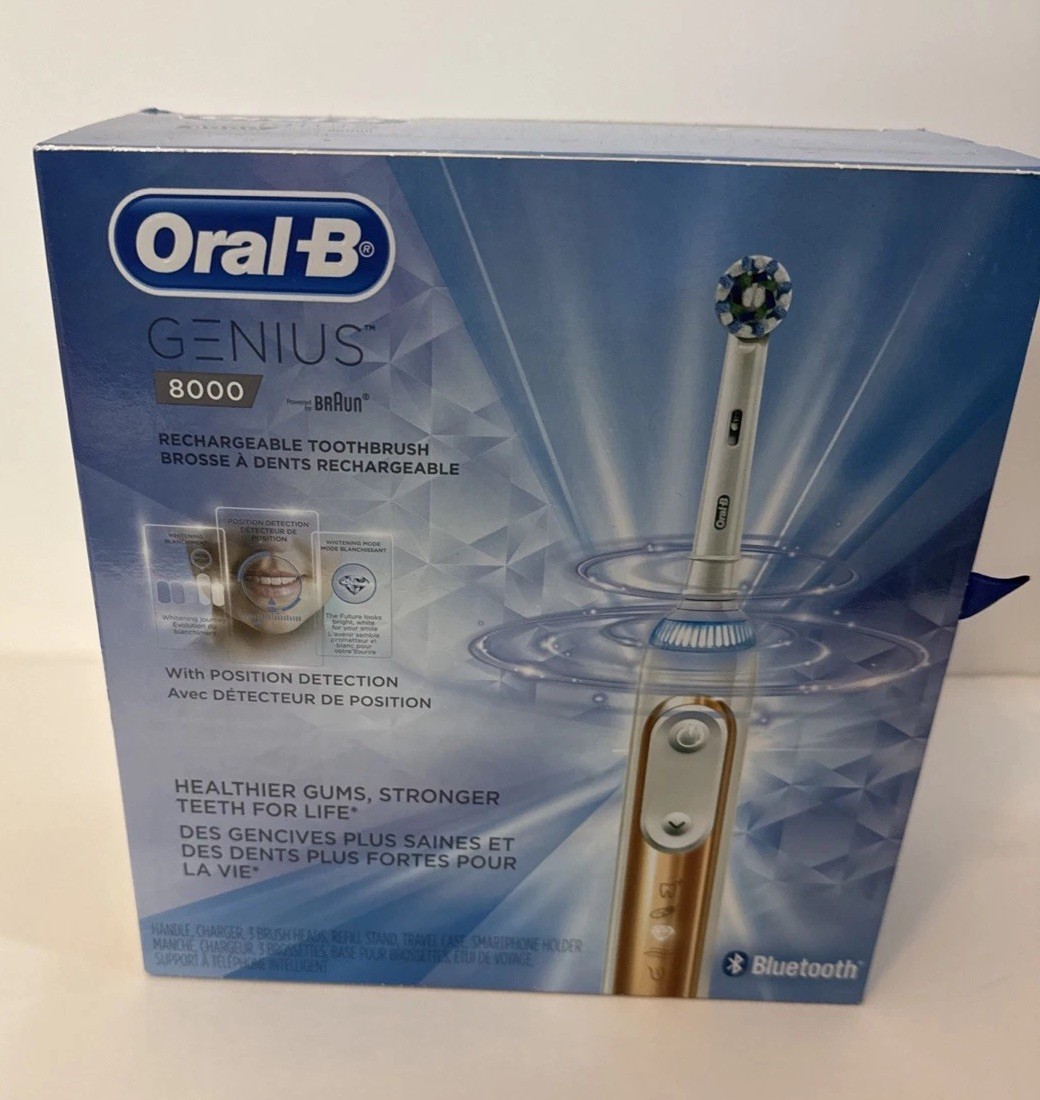 Oral-B Genius 8000 Electric Rechargeable Toothbrush - Rose G