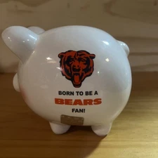 The Memory Company Chicago Bears Piggy Bank NFL Born To Be A Bears Fan