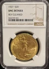 1927-P U.S. $20 Gold Saint St Gaudens Double Eagle Gold Coin NGC UNC Details