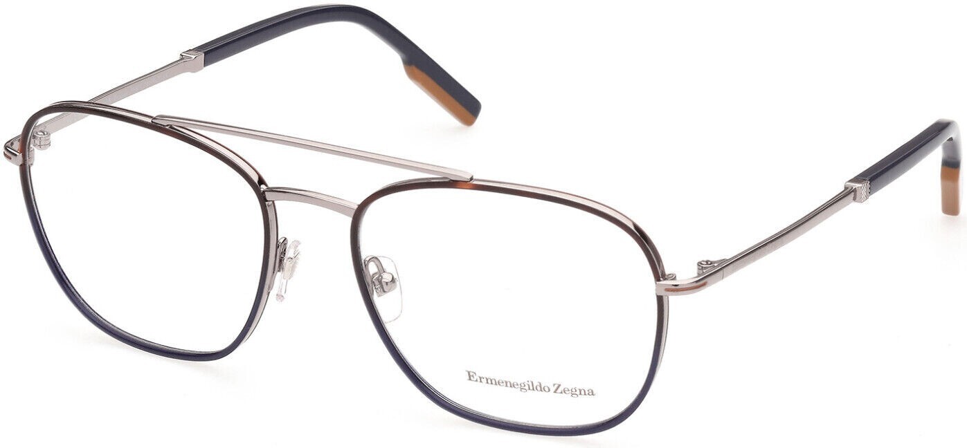Ermenegildo Zegna EZ5183 Silver 014 Metal Aviator Eyeglasses Frame 56-18-145 EZ 29990₽