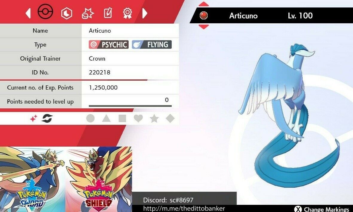 Shiny Articuno ✨ Pokemon Trade Go