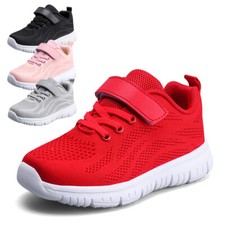 Trainers Boys Tennis Shoes Girls Running Shoes Knit Athletic Walking Sneakers