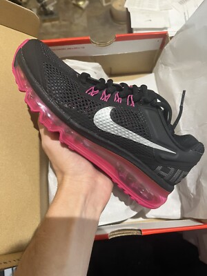 Nike Air Max 2013 Black Fusion Pink (GS) Sizes 4y-7y