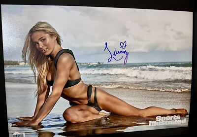OLIVIA LIVVY DUNNE SIGNED SPORTS ILLUSTRATED SWIMSUIT PHOTO 12X18 AUTOGRAPH COA2