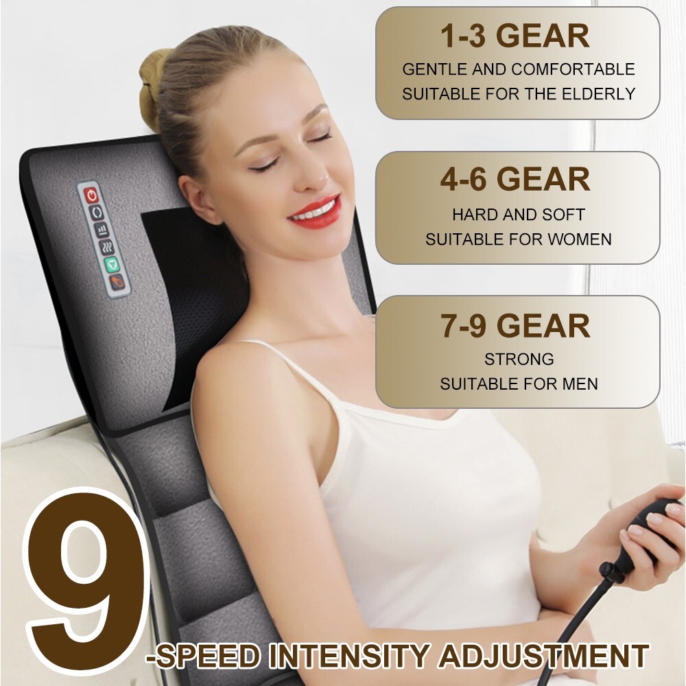 Full Body Vibration Electric Massage Mat Pad Bed Shiatsu Massage
