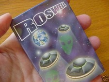 #A-292 Alien/Area 51 ALIEN heads spaceship ROSWELL PLAYING CARDS deck Aliens