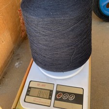 "big sale" 30 merino wool 70 cotton blend yarn cone in black B4