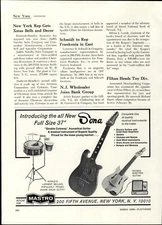 1968 PAPER AD Sona Mastro Toy Play Kid's Acoustic Guitar Rivera Electric 