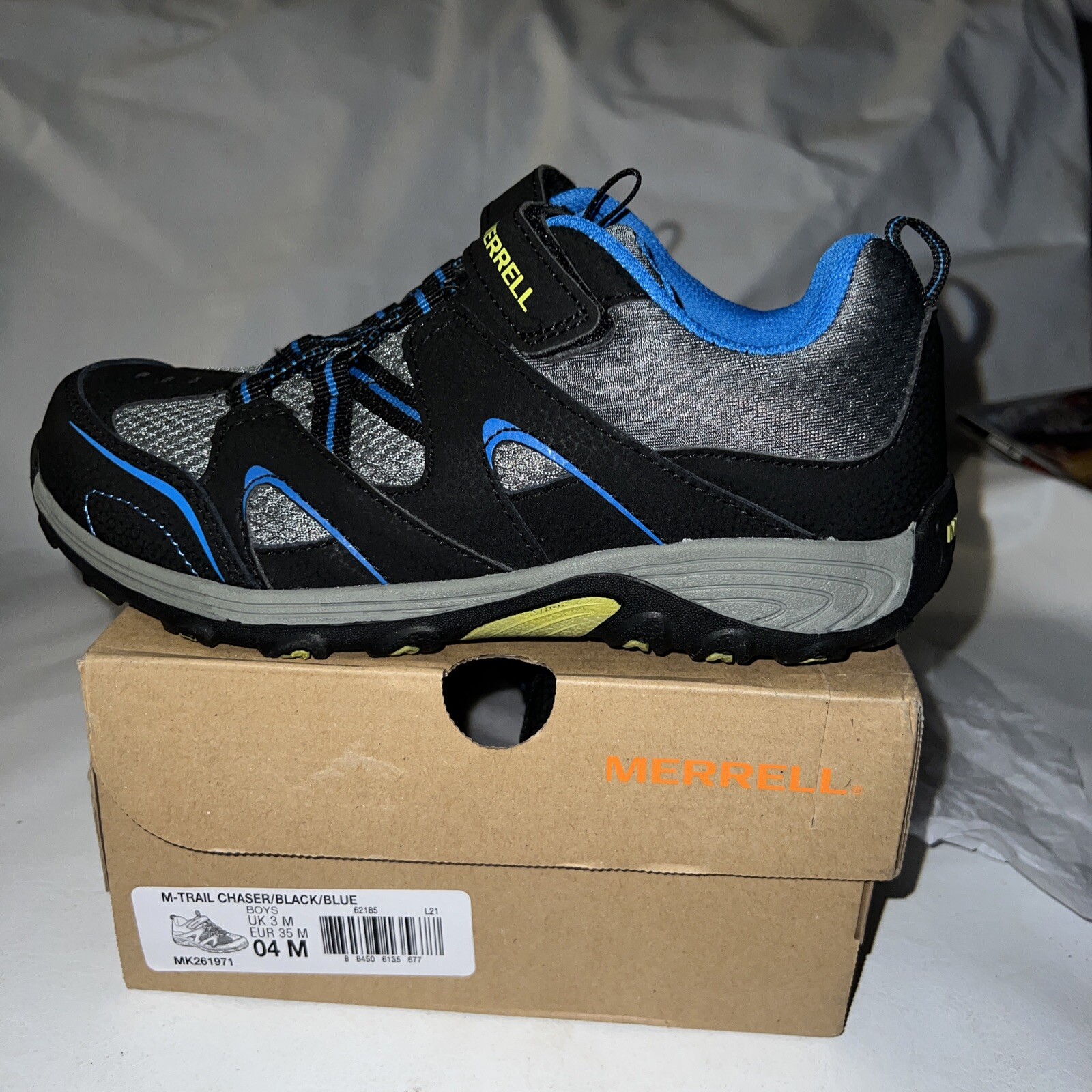 Sneaker da trekking Merrell Trail Chaser per bambini taglia 4M nuove con scatola