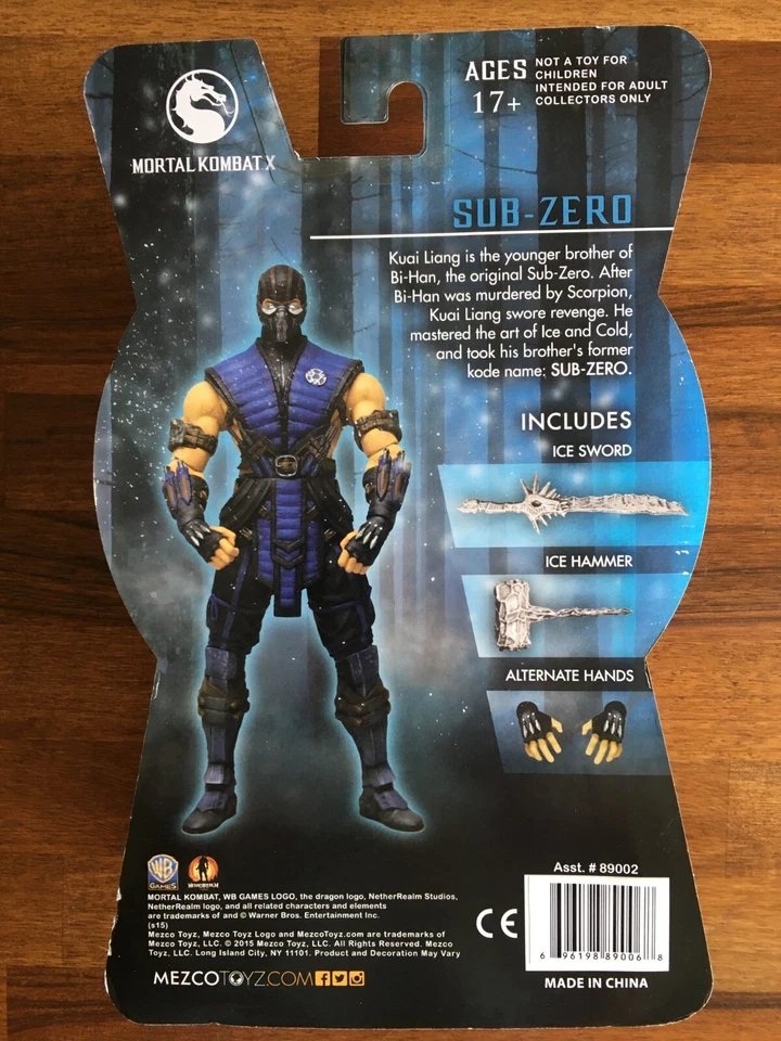 Figura de acción Mortal Kombat X -SUB-ZERO 6" Mezco Toys *** EXCLUSIVO SDCC *** Foto 3 de 3