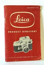 Excellent Leica Product Directory November 1955 84 Pages P-4077