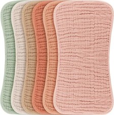 Conjuntos de pa os para eructar de muselina para beb s unisex paquete de 6 pa os