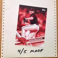 MARK MELANCON #SF-7 Giants 4/5 Made 2017 Topps 5X7 Jumbo Red Version